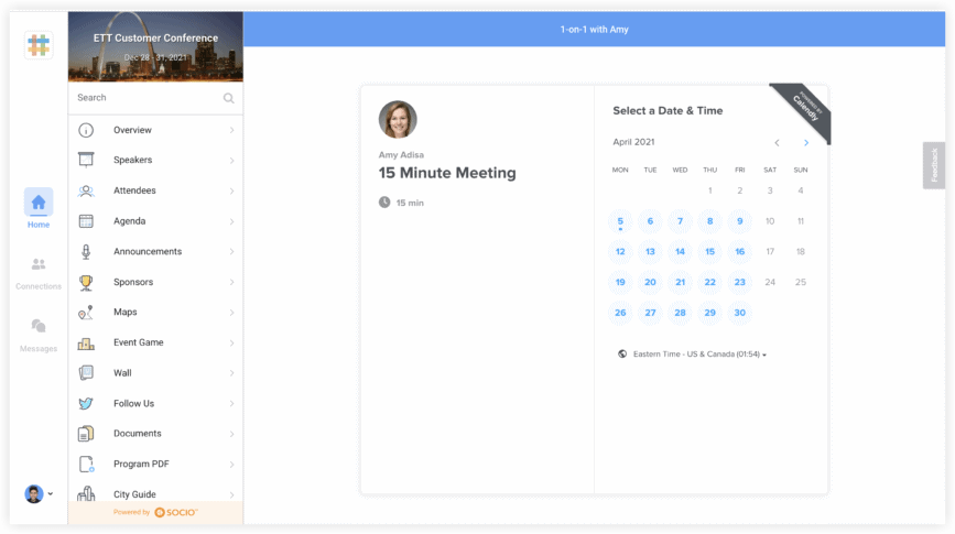 Calendly and Socio integration