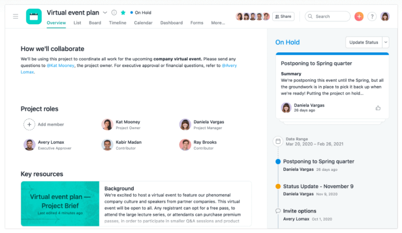 Asana: Event Planning