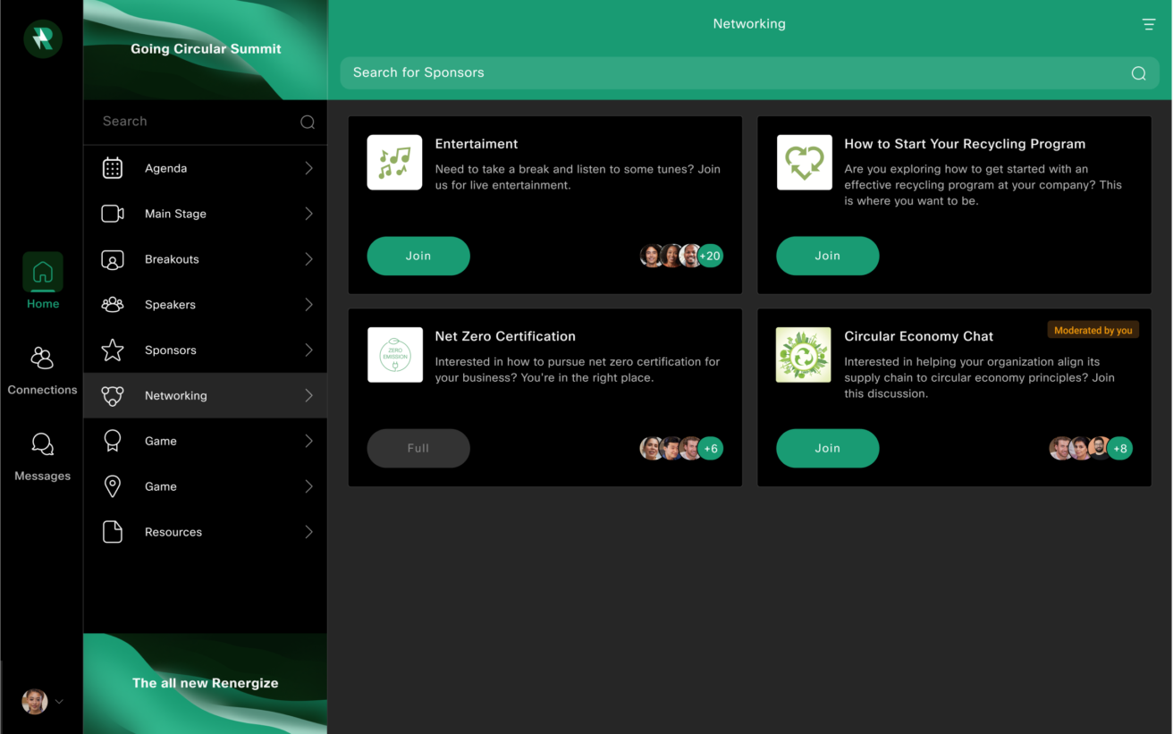 topic rooms for virtual events