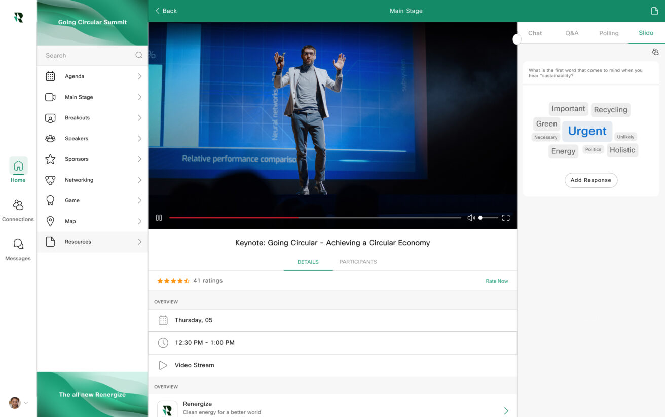 Webex Events video hosting