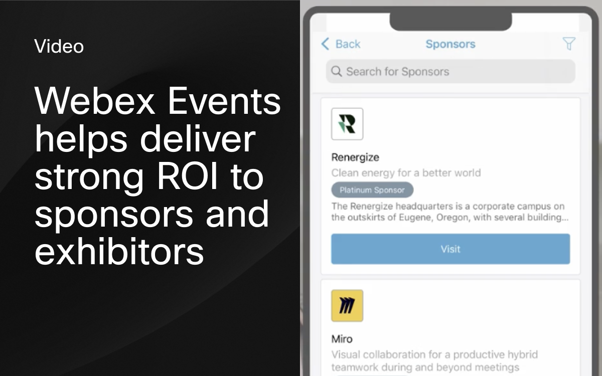 Webex Events helps deliver strong ROI to sponsors and exhibitors (1)